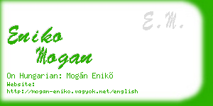 eniko mogan business card