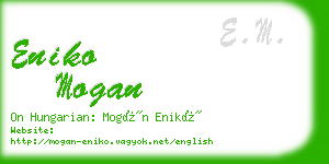 eniko mogan business card